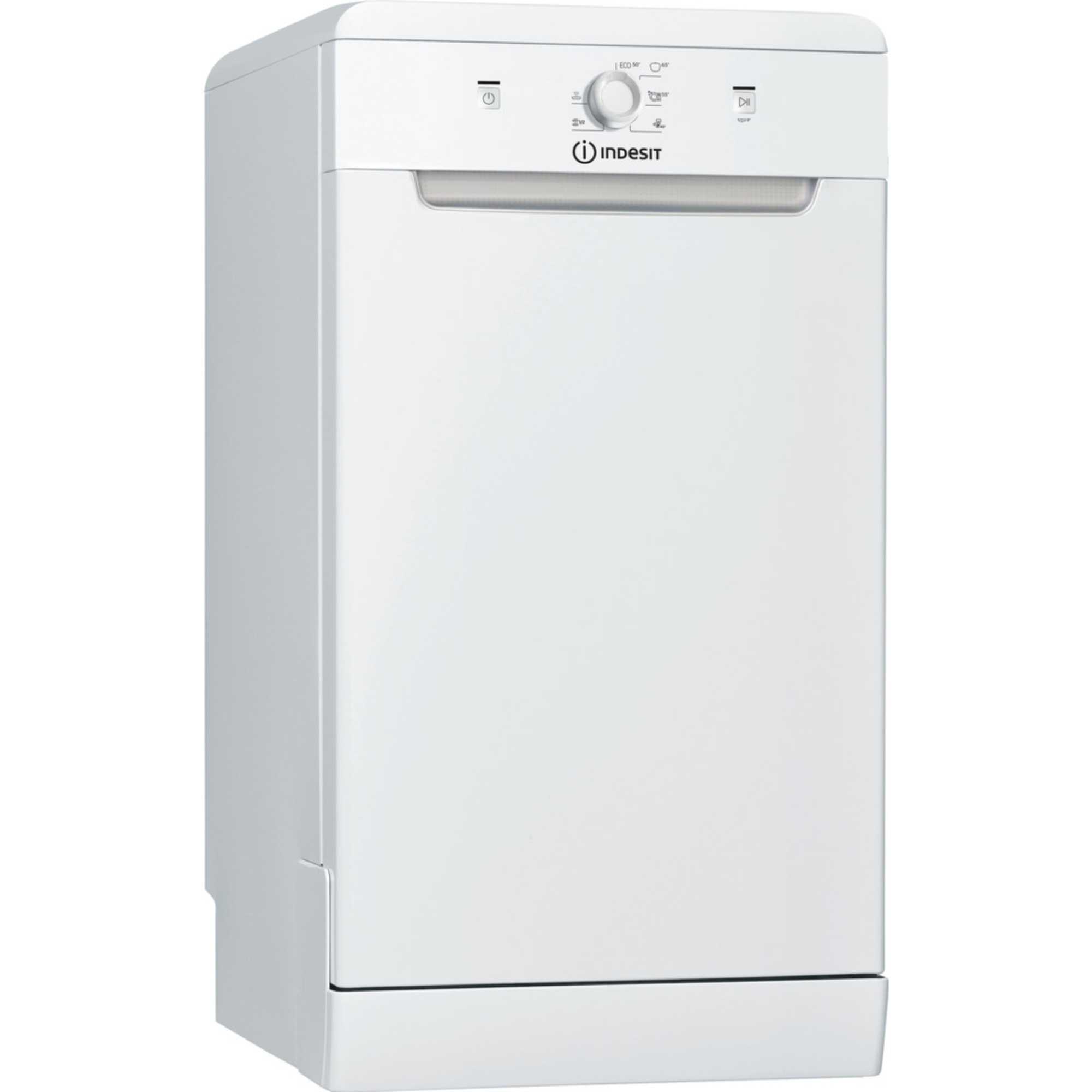 Indesit DF9E1B10UK Slimline 9 Place Setting Freestanding Dishwasher – White